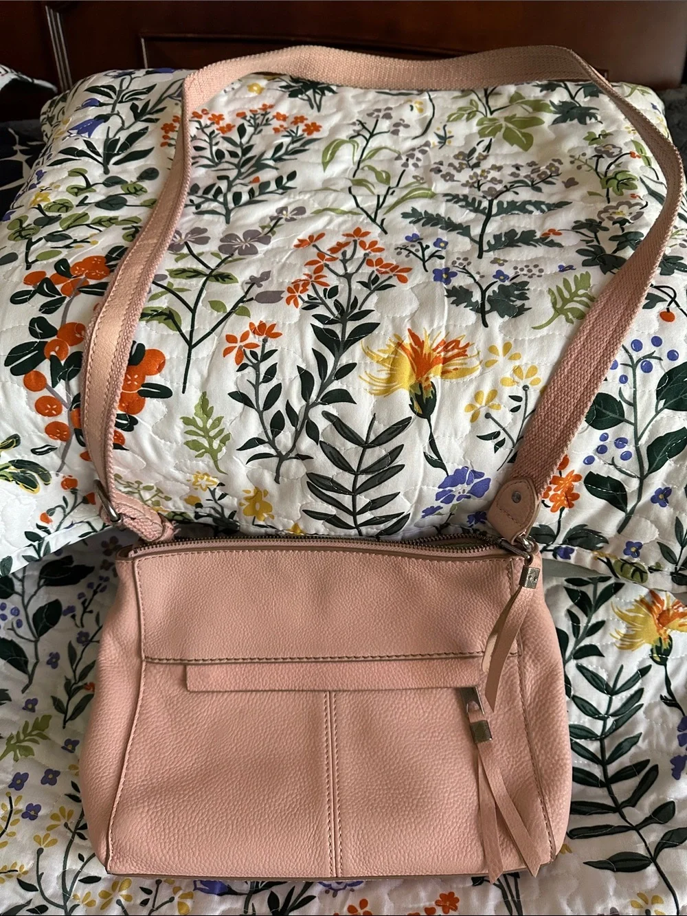 The Sak Collective Pink Pebble Leather Hobo Bag